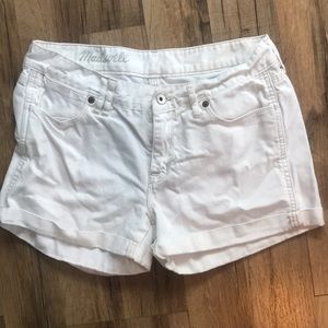 Madewell white denim shorts! Size 29!